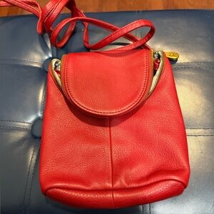 HOBO Red Leather Backpack